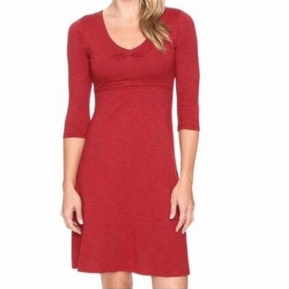 Horny Toad Rosalinda Dress Stretch Tencel Blend A-Line Size XS Casual Travel